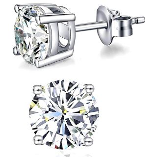 スワロフスキー(SWAROVSKI)の一粒 ピアス スワロフスキー ジルコニア アレルギー対応 シルバー925(ピアス)