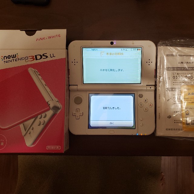 美品Nintendo3DS NEW ニンテンドー 本体 LL ピンク/ホワイト