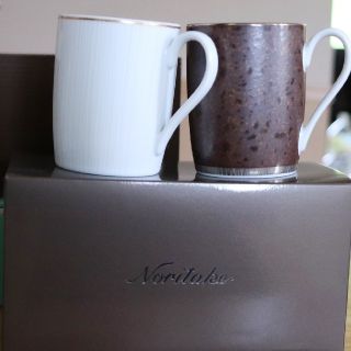 ノリタケ(Noritake)の9月値下【セット】ノリタケ マグカップ ネージュ クリフ ペア 和モダン(グラス/カップ)