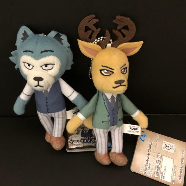 BEASTARS ビースターズ ぬいぐるみ レゴシ ルイ 二体セットの BEASTARS ビースターズ ぬいぐるみ レゴシ ルイ 二体セットの