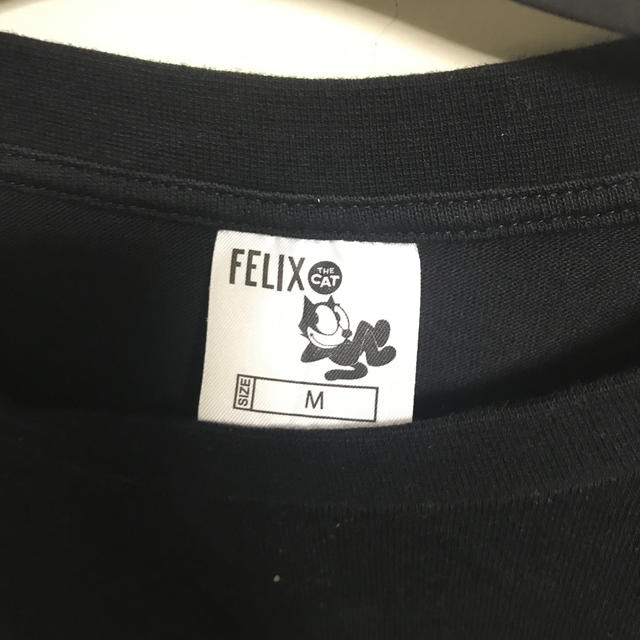 GU(ジーユー)のFELIX THE CAT メンズ　Tシャツ　黒　Mサイズ メンズのトップス(Tシャツ/カットソー(半袖/袖なし))の商品写真