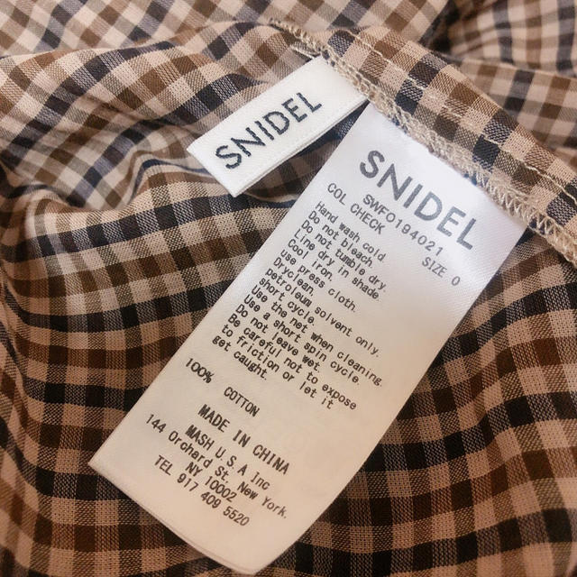 SNIDEL - SNIDEL シャーリングノースリワンピースの通販 by ayk's shop ...