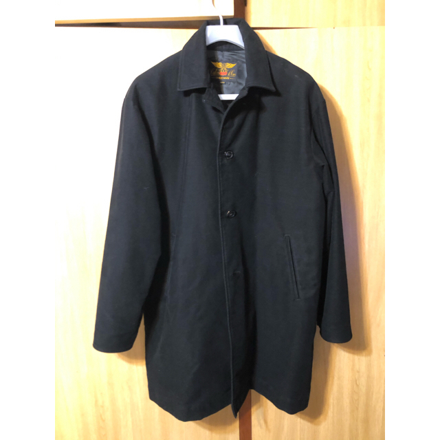 CALEE(キャリー)のCALEE　COTTON FLEECE LONG COAT Ｌサイズ　キャリー メンズのジャケット/アウター(チェスターコート)の商品写真