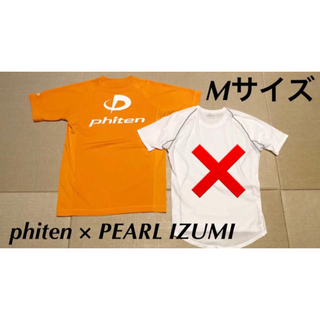 phiten ファイテン／オレンジ Tシャツ Mサイズ アクアチタン(ウエア)
