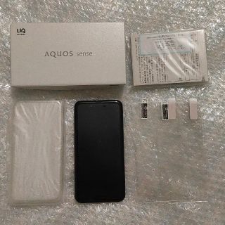 シャープ(SHARP)のAQUOS sense SHV40 Velvet Black 中古美品(スマートフォン本体)