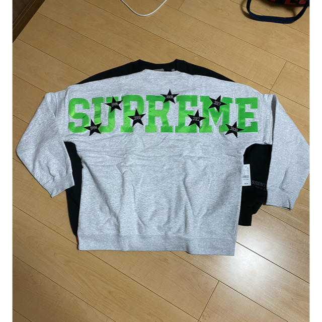 supreme stars crewneck ash grey XLサイズ スウェット