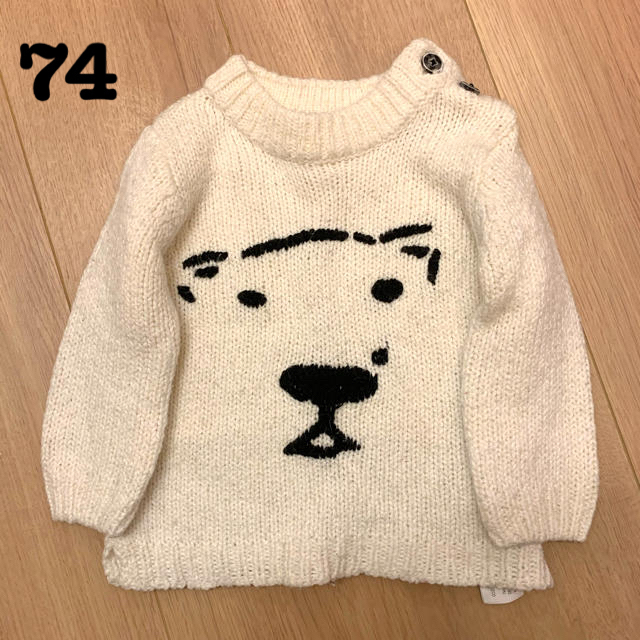 ZARA KIDS(ザラキッズ)のZARA 白くまセーター　& スターウォーズトレーナー 2点 キッズ/ベビー/マタニティのベビー服(~85cm)(ニット/セーター)の商品写真