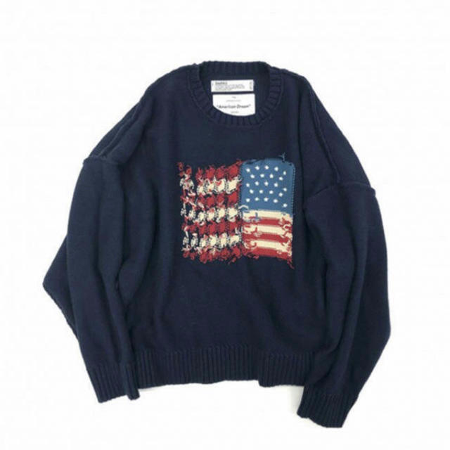 【DAIRIKU】inside out America knit