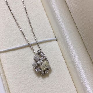 タサキ(TASAKI)の【着用10回未満】TASAKI ダイヤモンド ネックレス イエローダイヤ(ネックレス)