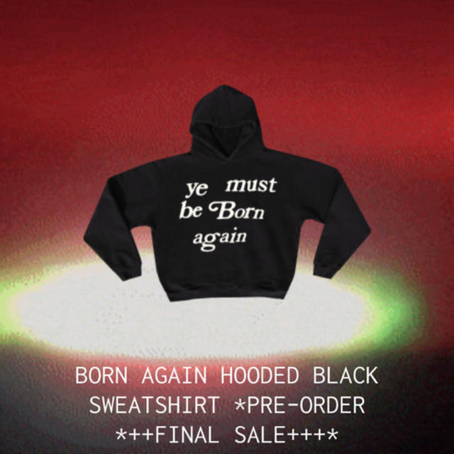 CPFM Born Again Hooded Black Sweatshirt