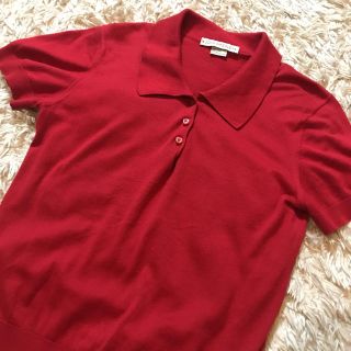 ジョンスメドレー(JOHN SMEDLEY)のジョンスメドレー  赤 ポロシャツ レディース(ポロシャツ)