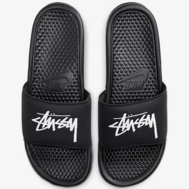 ■STUSSY×NIKE ステューシー×ナイキ■ベナッシ サンダル■26cm 黒