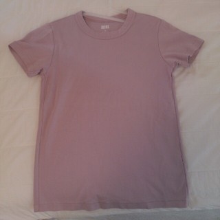 ユニクロ(UNIQLO)のユニクロユー クルーネック tシャツ S 半袖 ピンク(Tシャツ(半袖/袖なし))