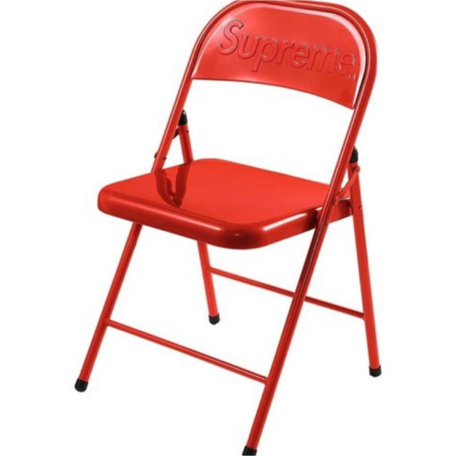 supreme metal folding chair nike イス