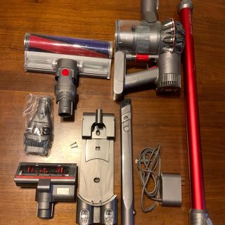 ダイソン(Dyson)のdyson DC74  V6 フラフィプラス　レッド(掃除機)