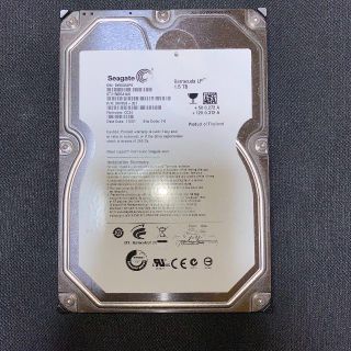 Seagate 1.5TB 3.5インチHDD 稼働2020時間(PCパーツ)