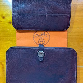 エルメス(Hermes)の みけこさん専用‼️ HERMESドゴンGM  ワイン色(長財布)