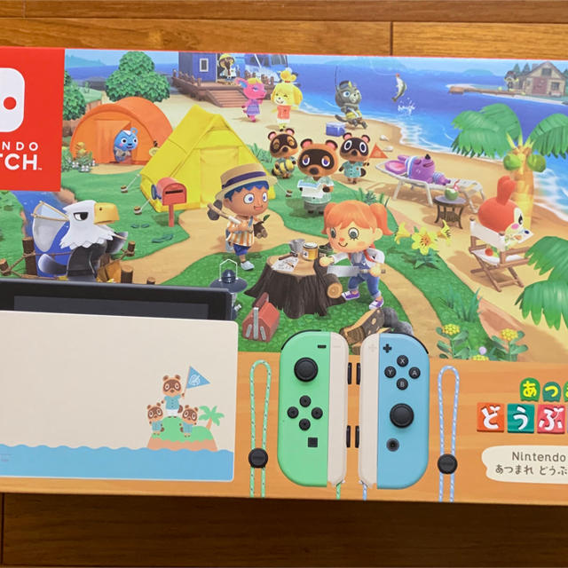 Nintendo Switch(ニンテンドースイッチ)の【新品未開封】あつまれどうぶつの森　Nintendo Switch 同梱版 エンタメ/ホビーのゲームソフト/ゲーム機本体(家庭用ゲーム機本体)の商品写真