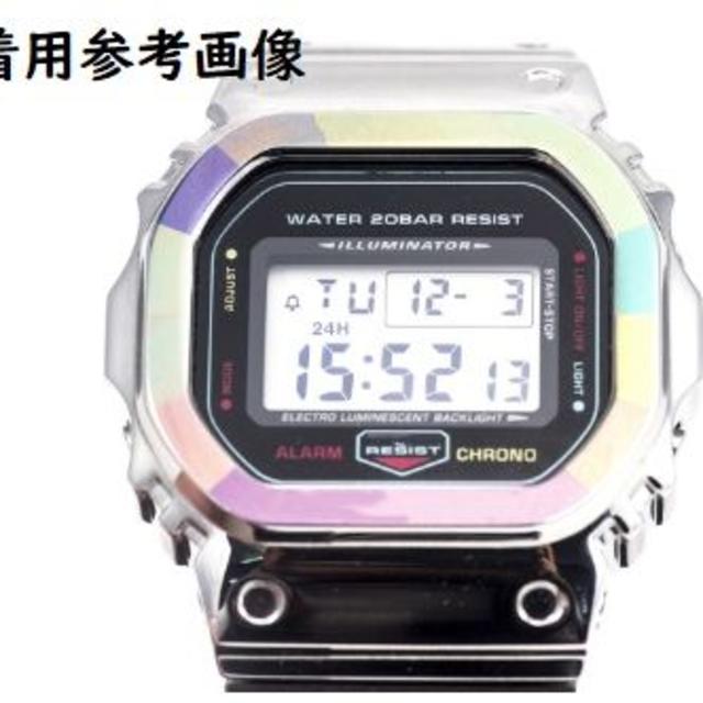 G-SHOCK(ジーショック)のラスト1　ジーショック 5600型 カラフル メタル ベゼル ケース ステンレス メンズの時計(その他)の商品写真