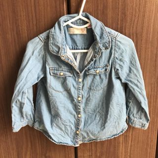 ザラ(ZARA)のZara baby デニムシャツ 18-24ヶ月　ザラベビー(Tシャツ/カットソー)