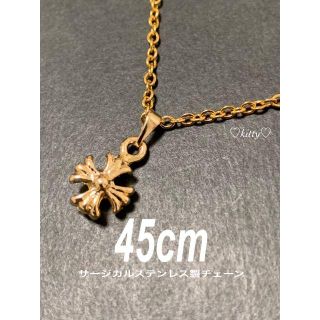 クロムハーツ(Chrome Hearts)の新型・送料込!!【タイニー クロス ネックレス ゴールド】(ネックレス)