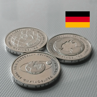 ドイツ 銀貨 10ユーロ FIFAワールドカップ ３枚セット(貨幣)