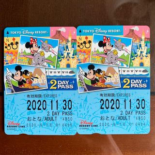 ディズニー(Disney)のディズニーリゾートライン　2DAY PASS 乗車券(遊園地/テーマパーク)