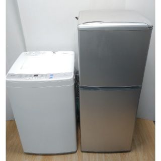 冷蔵庫　洗濯機　コンパクトサイズセット　単身セット　スリムサイズ　AQUA(冷蔵庫)