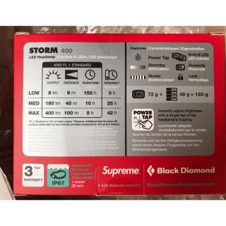 Supreme - シュプリーム ヘッドライトSupreme Black Diamond 400 ...