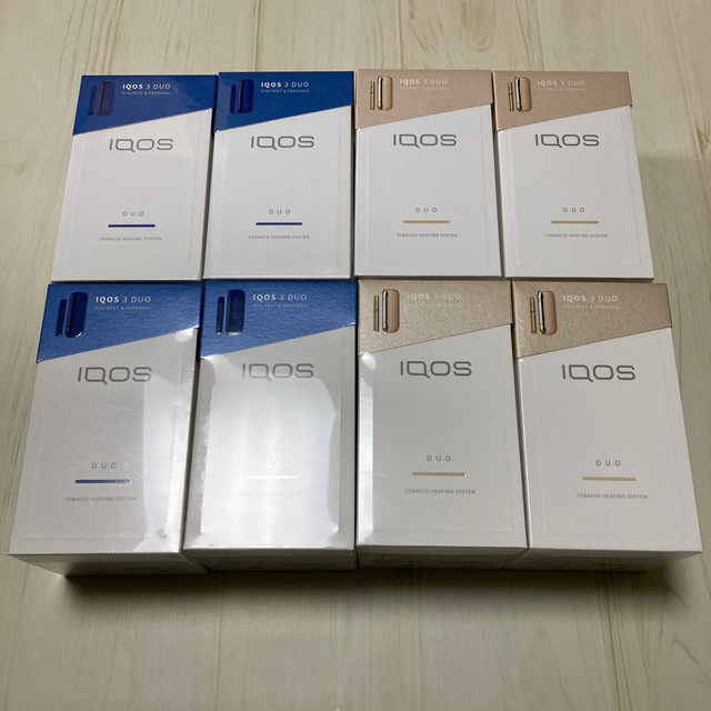 【製品未登録＊即日発送】IQOS3  DUO  ブルー×4 ゴールド×4アイコス新品