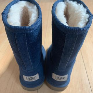 アグ(UGG)の極美品　ネイビーUGG 17cm US 10(ブーツ)