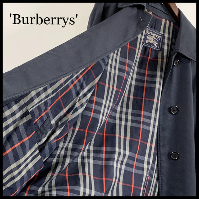 BURBERRY(バーバリー)のchika様専用BURBERRY ステンカラーコート ネイビー 紺 ノバチェック レディースのジャケット/アウター(ロングコート)の商品写真