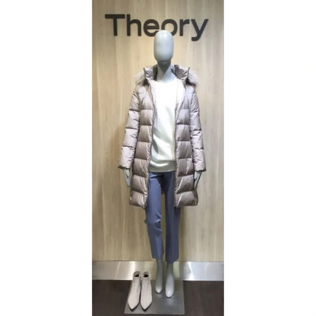 Theory 18aw ダウンコート ベージュ