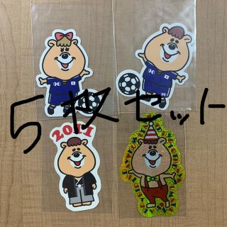 ダブルシー(wc)のKUMATAN  シール(5枚)(キャラクターグッズ)