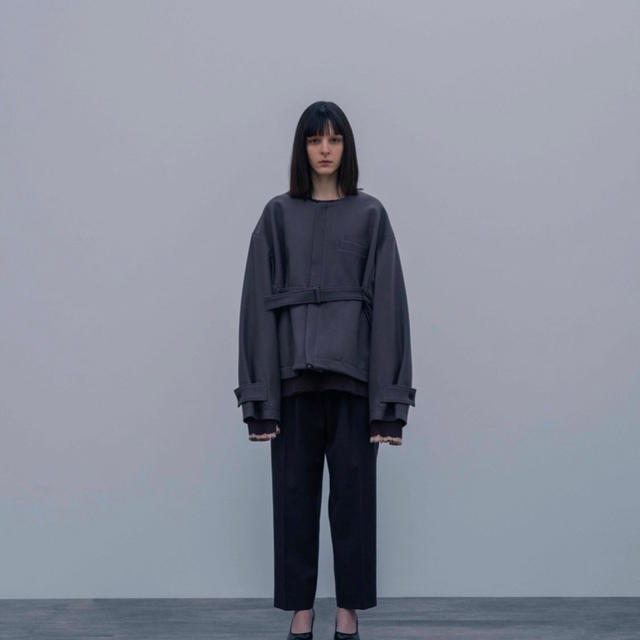 SUNSEA - stein 20aw NO COLLAR BELTED JACKET blackの通販 by ぴぴぴ SUNSEA - stein 20aw NO COLLAR BELTED JACKET blackの通販 by ぴぴぴ