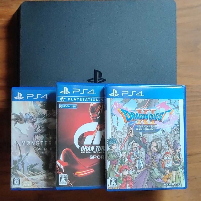 プレステ4 ps4 本体 ソフト3本付 - 家庭用ゲーム機本体