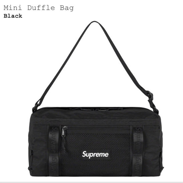 Supreme Mini Duffle Bag 黒 ブラック Black 3