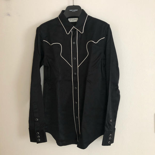 新品！SAINT LAURENT スリムロックシャツ 定価16.7万円 サイズM