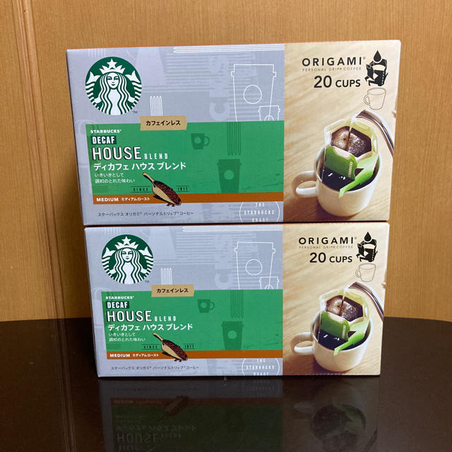 Starbucks Coffee(スターバックスコーヒー)のスターバックス　スタバ　ディカフェ　ハウス　ブレンド　コーヒー　オリガミ 食品/飲料/酒の飲料(コーヒー)の商品写真