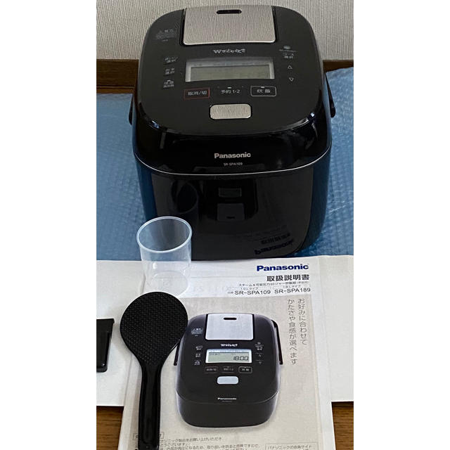 パナソニック 炊飯器 5.5合 スチーム&可変圧力IH式 SR-SPA109-K パナソニック 炊飯器 5.5合 スチーム&可変圧力IH式 SR-SPA109-K