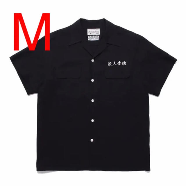 WACKO MARIA 舐達磨 殺人音楽 50s SHIRT ブラックシャツ