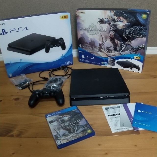 PS4 500G モンハンワールド スターターパック ブラック