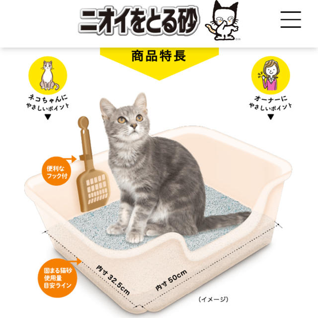 LION - 獣医師開発 ニオイをとる砂専用 猫トイレの通販 by chika@'s