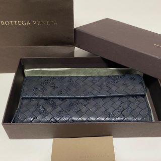 ボッテガヴェネタ(Bottega Veneta)のボッテガヴェネタ 長財布　黒　パイソン(長財布)