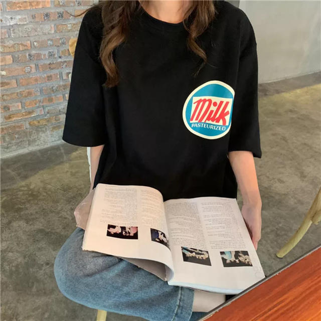 GYDA(ジェイダ)の韓国ファッション♡オーバーサイズTシャツ レディースのトップス(Tシャツ(半袖/袖なし))の商品写真