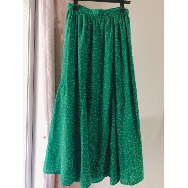 Rope' Picnic(ロペピクニック)のロペピクニック 緑ロングスカート レディースのスカート(ロングスカート)の商品写真