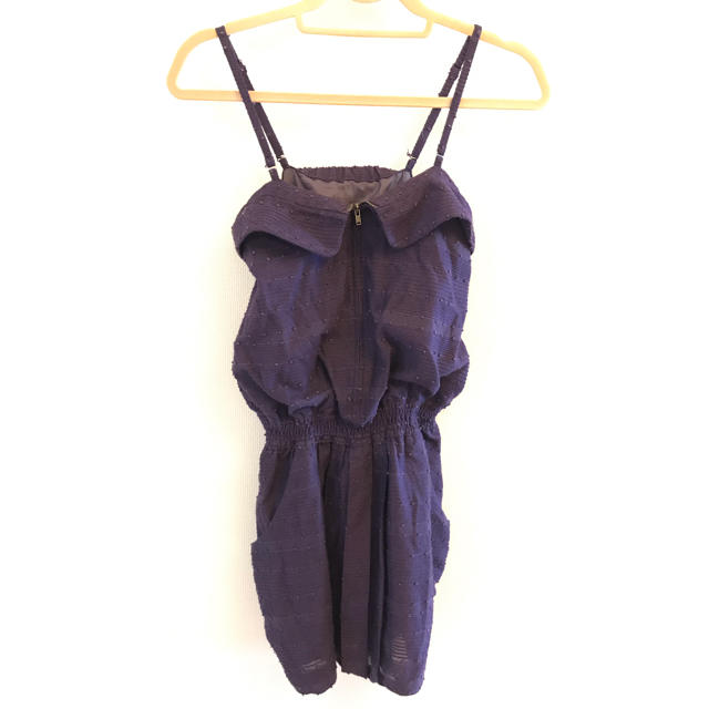 DouDou(ドゥドゥ)のパープル ジャンパースカート♥DouDouパルグループ レディースのスカート(ミニスカート)の商品写真