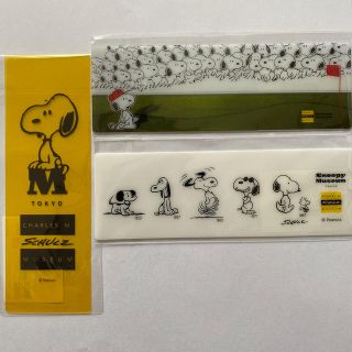 スヌーピー(SNOOPY)のスヌーピーミュージアム　クリアしおり3点(キャラクターグッズ)