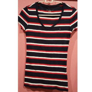 トミーヒルフィガー(TOMMY HILFIGER)のTommy Hilfiger Tシャツ ストライプ XS レディース(Tシャツ(半袖/袖なし))