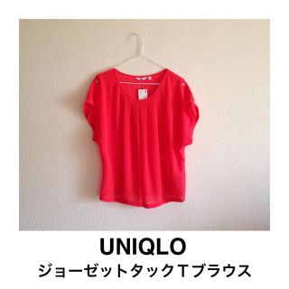 ユニクロ(UNIQLO)の新品♡UNIQLO♡鮮やかブラウスＴ(シャツ/ブラウス(半袖/袖なし))